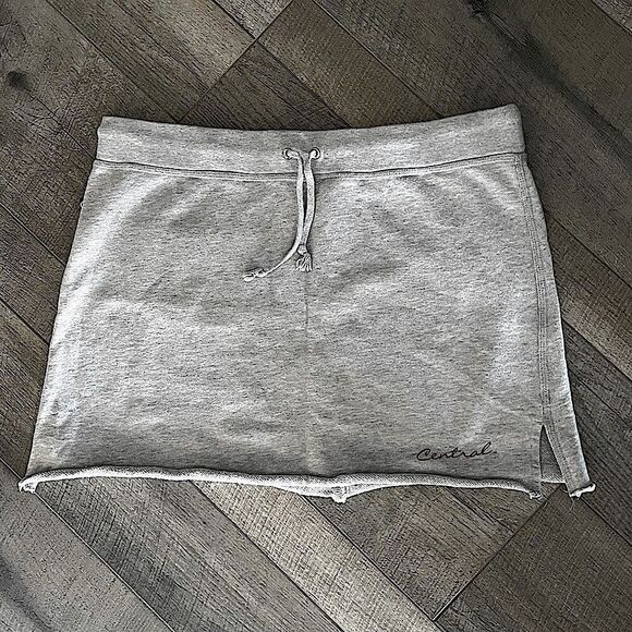 Champion, Drawstring, Gray, Short, Cotton Skirt with Back Pocket. Size Large. - Picture 1 of 5